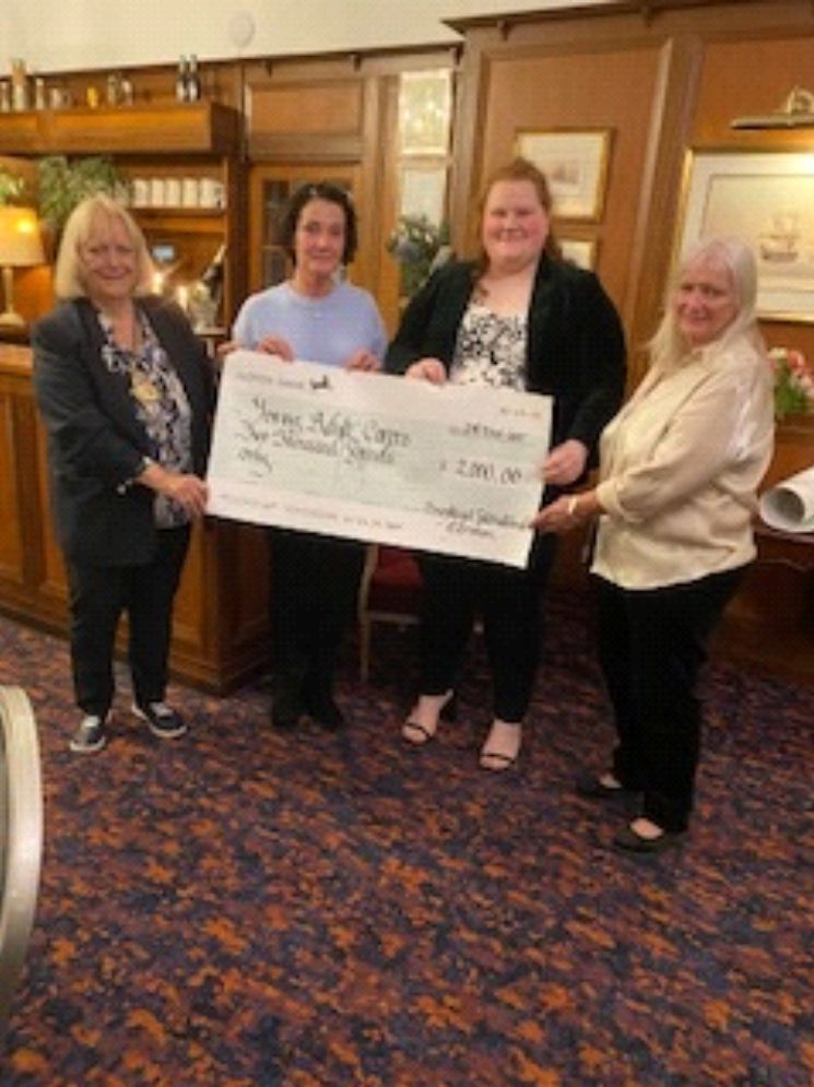 Cheque to Young Adult Carers 2025